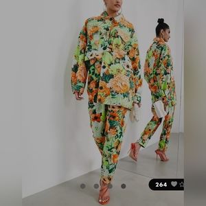 ASOS EDITION tapered floral pants